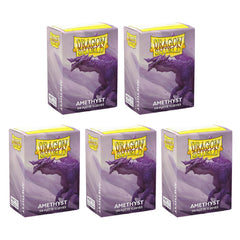 Dragon Shield Sleeves Standard Size Matte Amethyst 100 Ct 5 Packs ATMDSH11060K2