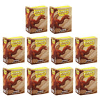 Dragon Shield Sleeves Standard Size Matte Amber 100 ct 10 Packs ATMDSH11059K1