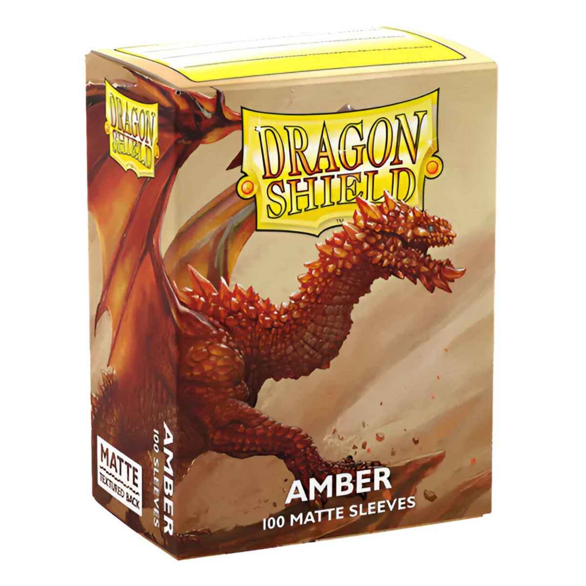 Dragon Shield Sleeves Standard Size Matte Amber 100 ct 5 Packs ATMDSH11059K2