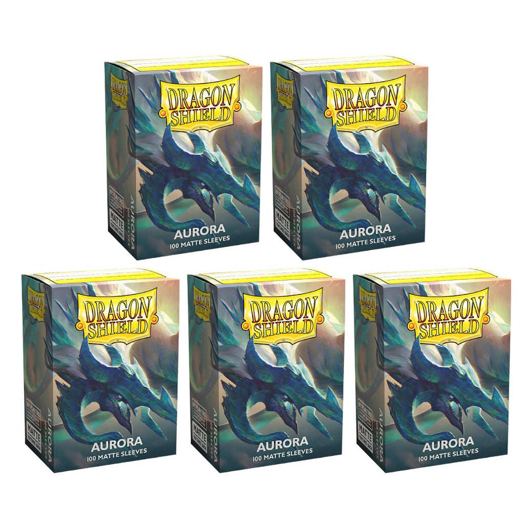 Dragon Shield Sleeves Standard Matte Aurora 100 ct 5 Packs ATMDSH11058K2