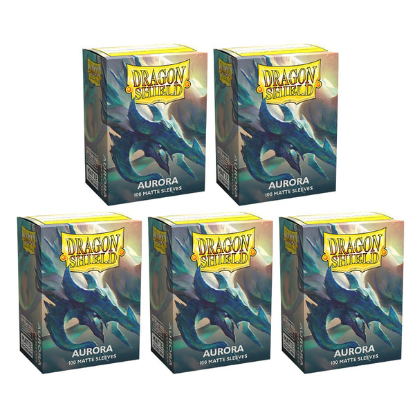 Dragon Shield Sleeves Standard Matte Aurora 100 ct 5 Packs ATMDSH11058K2