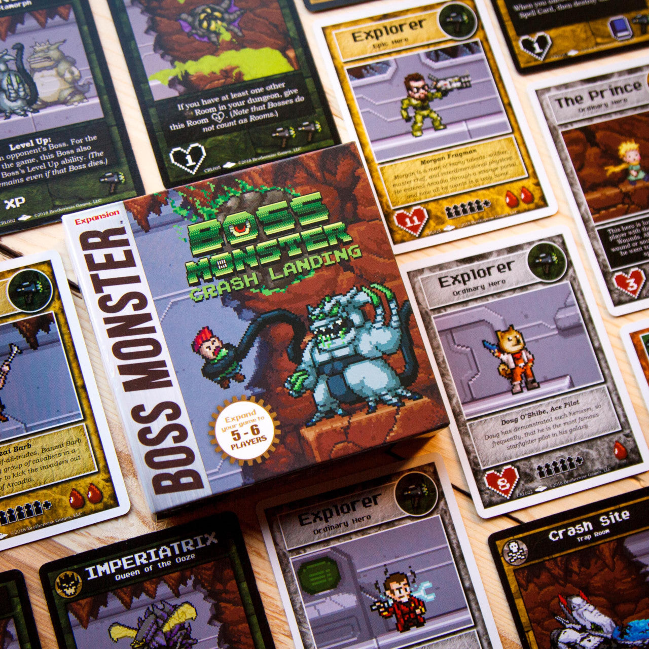Brotherwise Games Boss Monster Crash Landing ExpansionSci-Fi Twist for the Boss Monster Series BGM011