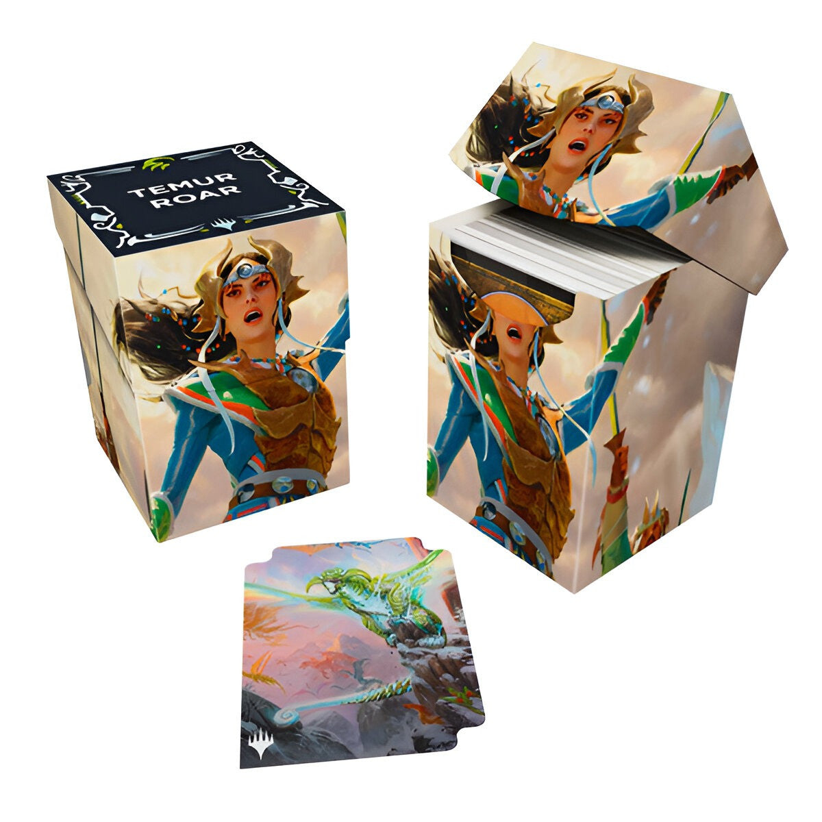 Ultrapro Magic The Gathering CCG Tarkir Dragonstorm Eshki Temur's Roar / Ureni of the Unwritten Deckbox Pro 100+ - UPR38806
