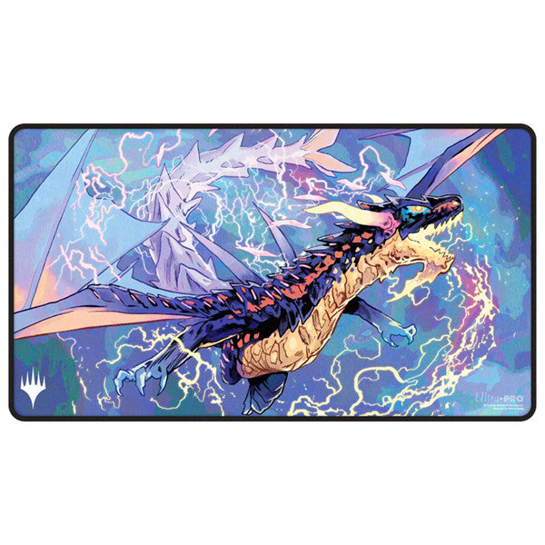 Ultrapro Magic The Gathering CCG Black Stitched Tarkir Dragonstorm Neriv the Storm Front Playmat - UPR38847