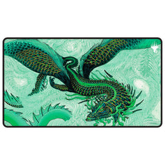 Ultrapro Magic The Gathering CCG Black Stitched Tarkir Dragonstorm Teval Arbiter of Virtue Playmat - UPR38851