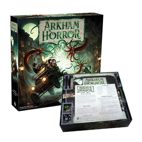 Fantasy Flight Games Arkham Horror Third Edition Cooperative Board Game with Eldritch Vault Insert FFG-AHB01-K1