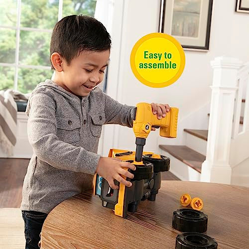 Tomy John Deere Build-A-Buddy Dump Truck Toy Buildable Dump Truck Take Apart Toys with Toy Drill STEM Building Toys for Kids Ages 18 Months and Up TM-47508EU