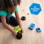 Tomy Monster Truck Toy 2-in-1 Building Toys with Hand Ratchet for Take Apart Play - Toddler STEM Building Sets Toys for Ages 18 Months and Up TM-47609