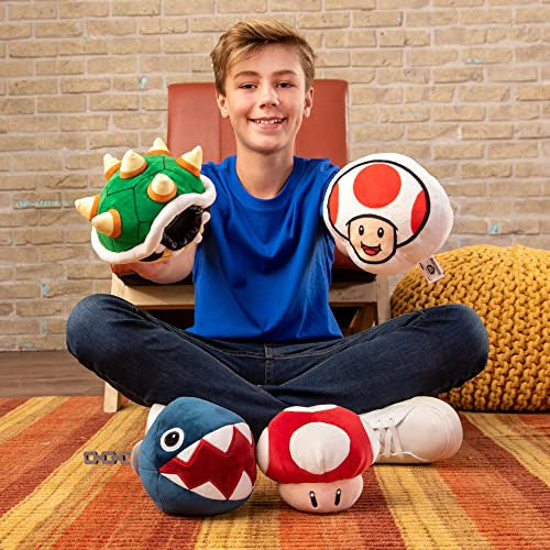 Tomy Club Mocchi-Mocchi Nintendo Super Mario Plush Toy Bowser Shell Plushie Squishy Plushies 6 Inch TM-T12420B