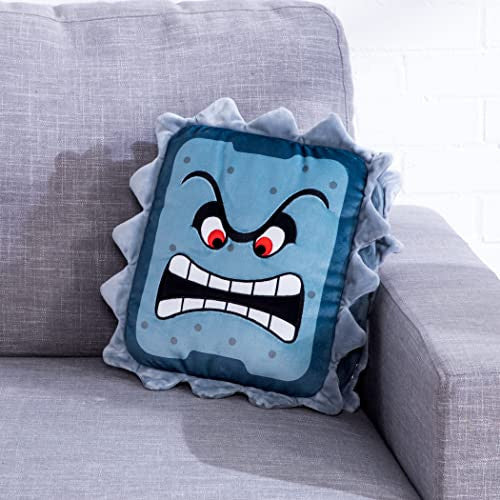 Tomy Club Mocchi Mocchi Nintendo Super Mario Plush Toy Thwomp Plushie Collectible Squishy Plushies 15 Inch TM-T12429B
