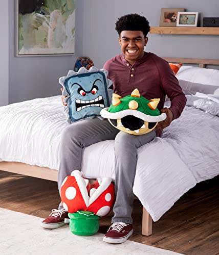 Tomy Club Mocchi Mocchi Nintendo Super Mario Plush Toy Thwomp Plushie Collectible Squishy Plushies 15 Inch TM-T12429B