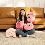 Tomy Club Mocchi Suya Suya Kirby Plush Toy Sleeping Friend Kirby Plushie Soft and Squishy Video Game Collectibles for Valentines Day Gifts and Gaming Room Decor 15 Inch TM-T12451B