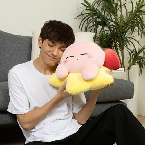 Tomy Club Mocchi- Kirby Plush Warpstar Kirby Plushie Squishy Kirby Toys Collectible Kirby Figures and Cute Stuffed Animals Soft Plush Toys and Kirby Room Decor 15 Inch TM-T12455