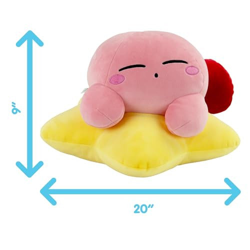 Tomy Club Mocchi- Kirby Plush Warpstar Kirby Plushie Squishy Kirby Toys Collectible Kirby Figures and Cute Stuffed Animals Soft Plush Toys and Kirby Room Decor 15 Inch TM-T12455