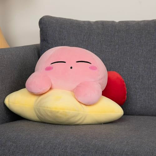 Tomy Club Mocchi- Kirby Plush Warpstar Kirby Plushie Squishy Kirby Toys Collectible Kirby Figures and Cute Stuffed Animals Soft Plush Toys and Kirby Room Decor 15 Inch TM-T12455
