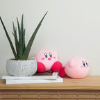 Tomy Nuiguru Knit Kirby Plush Waving Kirby Plushie Crochet Plushies Collectible Crochet Stuffed Animals Soft Cozy Plush Toys and Kirby Room Decor 6 Inch TM-T12457