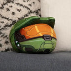 Tomy Club Mocchi Halo Plush Toy Master Chief Helmet Plushie Collectible Halo Figures Soft Plush Halo Toys Collectible Squishy Pop Culture and Video Game Plushies - 15 Inch TM-T12461