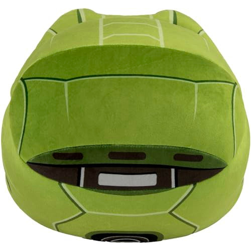 Tomy Club Mocchi Halo Plush Toy Master Chief Helmet Plushie Collectible Halo Figures Soft Plush Halo Toys Collectible Squishy Pop Culture and Video Game Plushies - 15 Inch TM-T12461