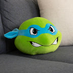 Tomy Club Mocchi Teenage Mutant Ninja Turtles Plush Leonardo Head Plushie Squishy TMNT Toys Plush Collectible TMNT Figures Room Decor 15 Inch TM-T12479