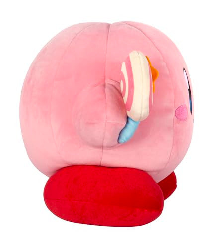 Tomy Club Mocchi Kirby Plushies Kirby with Invincible Candy Plushie Squishy Kirby Toys Collectible Plush Toys and Cute Stuffed Animals and Stocking Stuffers for Kids 15 Inch TM-T12628