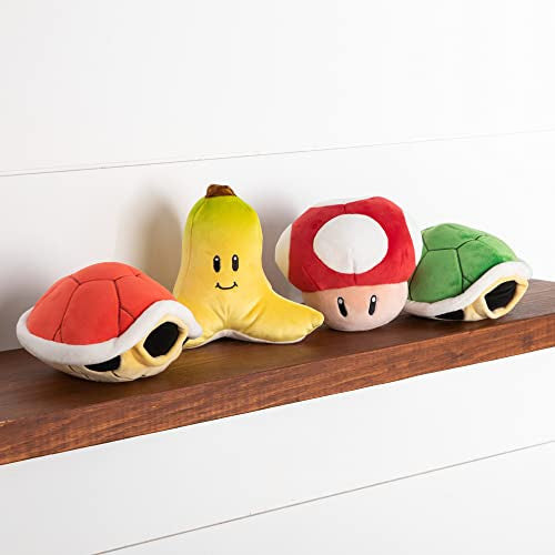 Tomy Club Mocchi Mario Kart Plush Red Shell Plushie Squishy Mario Toys and Cute Stuffed Animals for Gaming Room Decor Video Game Collectibles 6 Inch TM-T12702B