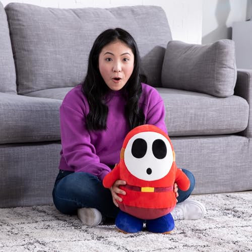 Tomy Club Mocchi Nintendo Super Mario Plush Shy Guy Plushie Toys Collectible Squishy Plushies 15 Inch TM-T12731B