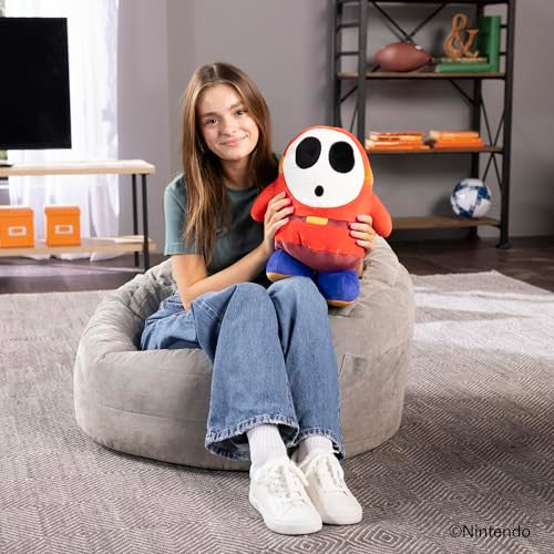 Tomy Club Mocchi Nintendo Super Mario Plush Shy Guy Plushie Toys Collectible Squishy Plushies 15 Inch TM-T12731B