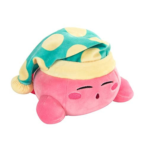 Tomy Club Mocchi Kirby Plush Sleeping Kirby Plushie Easter Basket Stuffers Cute Toy Squishy Plush 6 Inch TM-T12785B