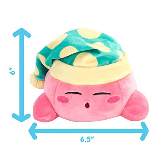 Tomy Club Mocchi Kirby Plush Sleeping Kirby Plushie Easter Basket Stuffers Cute Toy Squishy Plush 6 Inch TM-T12785B