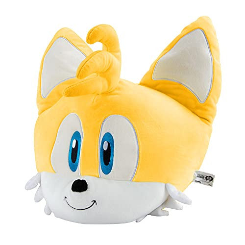 Tomy Club Mocchi Sonic the Hedgehog Plush Tails Plushie Squishy Collectible Sonic Toys Animals and Gifts Cute Plushies and Sonic Room Decor 15 inch TM-T12803B