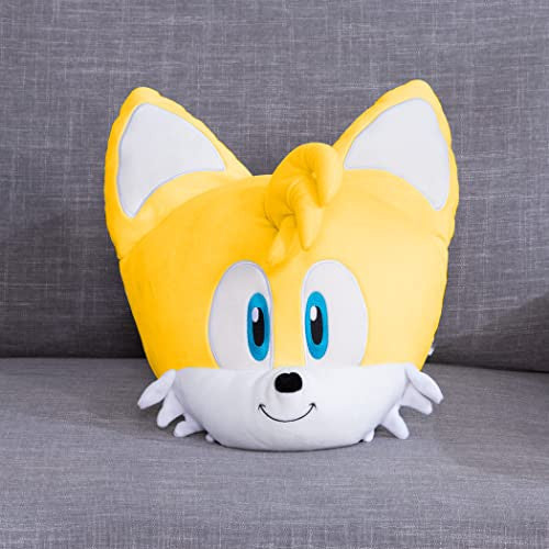 Tomy Club Mocchi Sonic the Hedgehog Plush Tails Plushie Squishy Collectible Sonic Toys Animals and Gifts Cute Plushies and Sonic Room Decor 15 inch TM-T12803B