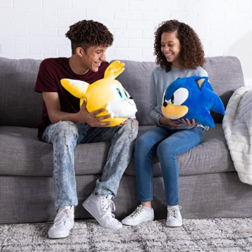 Tomy Club Mocchi Sonic the Hedgehog Plush Tails Plushie Squishy Collectible Sonic Toys Animals and Gifts Cute Plushies and Sonic Room Decor 15 inch TM-T12803B