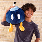 Tomy Club Mocchi Plush Bob Omb Plushie Squishy Mario Toys Plush Collectible Mario Figures Soft Plush Toys and Mario Room Decor 15 inch TM-T12813B