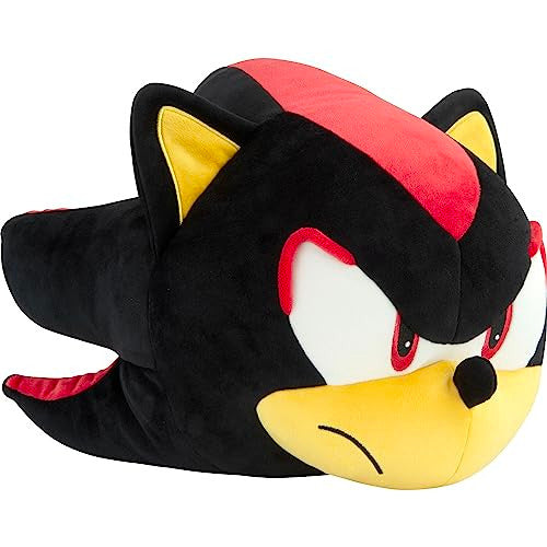 Tomy Club Mocchi Sonic the Hedgehog Plush Shadow the Hedgehog Plushie Squishy Collectible Sonic Toys Animals and Gifts Cute Plushies and Sonic Room Decor 15 inch TM-T12825B