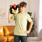Tomy Club Mocchi Sonic the Hedgehog Plush Shadow the Hedgehog Plushie Squishy Collectible Sonic Toys Animals and Gifts Cute Plushies and Sonic Room Decor 15 inch TM-T12825B