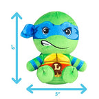 Tomy Club Mocchi- Teenage Mutant Ninja Turtles Plush TMNT Leonardo Plushie Ninja Turtle Stuffed Animal Toys and Room Decor Plush Collectible TMNT Figures 6 inch TM-T12864