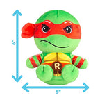 Tomy Club Mocchi Teenage Mutant Ninja Turtles Plush TMNT Raphael Plushie Ninja Turtle Stuffed Animal Toys and Room Decor Plush Collectible TMNT Figures 6 inch TM-T12865