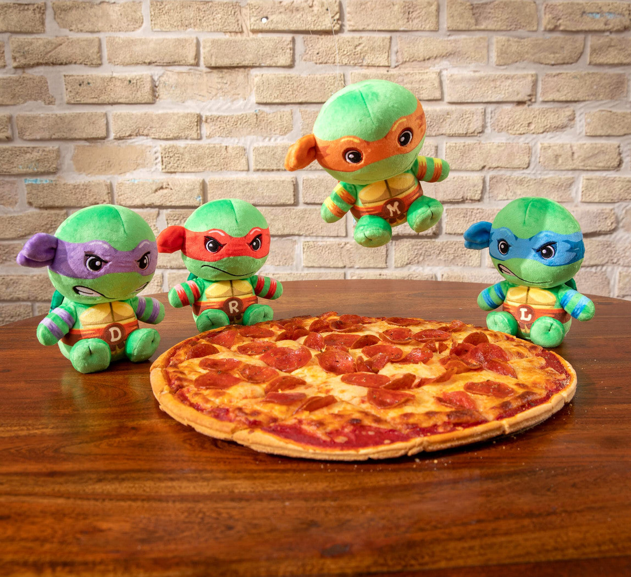 Tomy Club Mocchi Teenage Mutant Ninja Turtles Plush TMNT Donatello Plushie Ninja Turtle Stuffed Animal Toys and Room Decor Plush Collectible TMNT Figures 6 inch TM-T12866