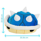 Tomy Club Mocchi Mario Kart Plushies Spiny Shell Plushie Squishy Mario Toys Collectible Mario Figures and Cute Stuffed Animals Holiday Gifts and Stocking Stuffers for Kids 15 Inch TM-T12956B