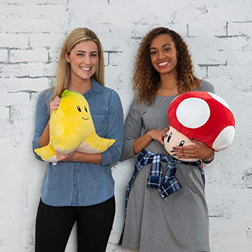 Tomy Club Mocchi Mario Kart Plushies Banana Plushie Squishy Mario Toys Collectible Mario Figures and Cute Stuffed Animals Holiday Gifts and Stocking Stuffers for Kids 15 Inch TM-T12958B