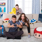 Tomy Club Mocchi Mario Kart Plush Red Shell Plushie Squishy Mario Toys and Cute Stuffed Animals Gaming Room Decor Video Game Collectibles 15 Inch TM-T12959B1