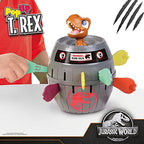 Tomy Pop Up T-Rex Kids Game Family and Preschool Kids Games for Family Game Night Kids Activities and Jurassic World Toys Girls and Boys Games for 2-4 Players - Ages 4 Years and Up TM-T73290
