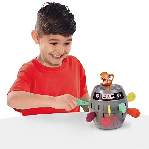 Tomy Pop Up T-Rex Kids Game Family and Preschool Kids Games for Family Game Night Kids Activities and Jurassic World Toys Girls and Boys Games for 2-4 Players - Ages 4 Years and Up TM-T73290