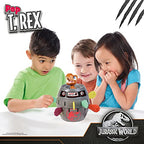Tomy Pop Up T-Rex Kids Game Family and Preschool Kids Games for Family Game Night Kids Activities and Jurassic World Toys Girls and Boys Games for 2-4 Players - Ages 4 Years and Up TM-T73290