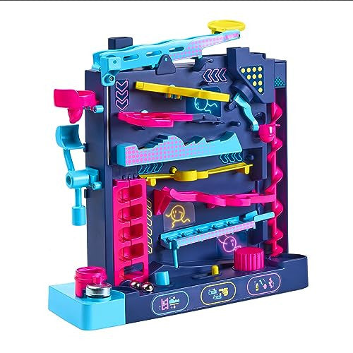Tomy Screwball Scramble Level Up Kids Board Game Timed Marble Run Obstacle Course Kids Games Holiday Toys and Christmas Games Toddler Ages 5 Years and Up TM-T73535