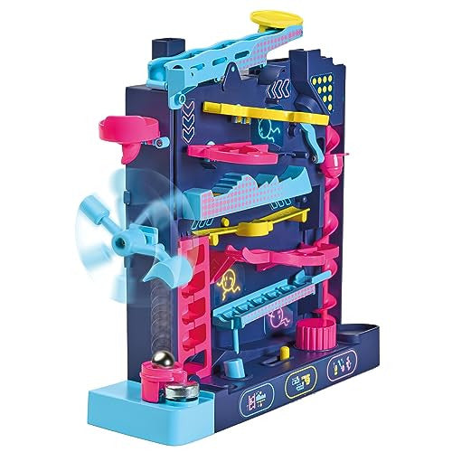 Tomy Screwball Scramble Level Up Kids Board Game Timed Marble Run Obstacle Course Kids Games Holiday Toys and Christmas Games Toddler Ages 5 Years and Up TM-T73535