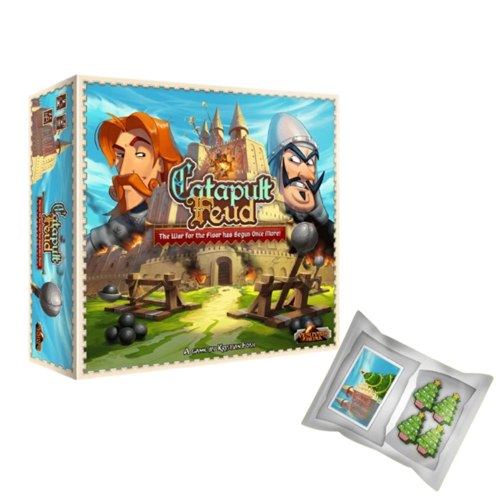 Vesuvius Media Catapult Feud Second Edition The Ultimate 2-Player Family Board Game with accessories CK23K1