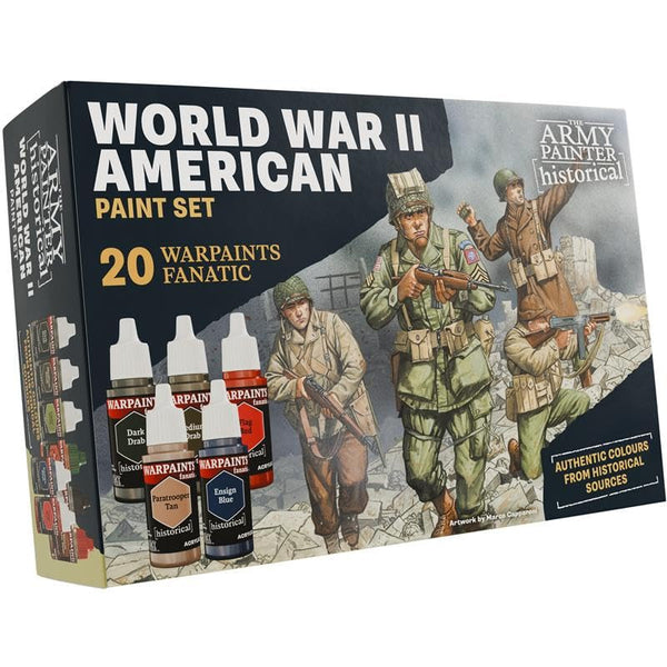 The Army Painter Warpaint Historical WWII American Paint set TAP-WP8082