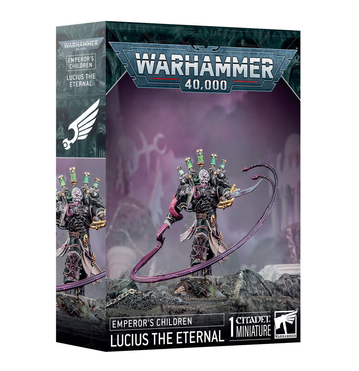 Games Workshop Warhammer 40K Emperors Children Lucius The Eternal Plastic Box 37-08