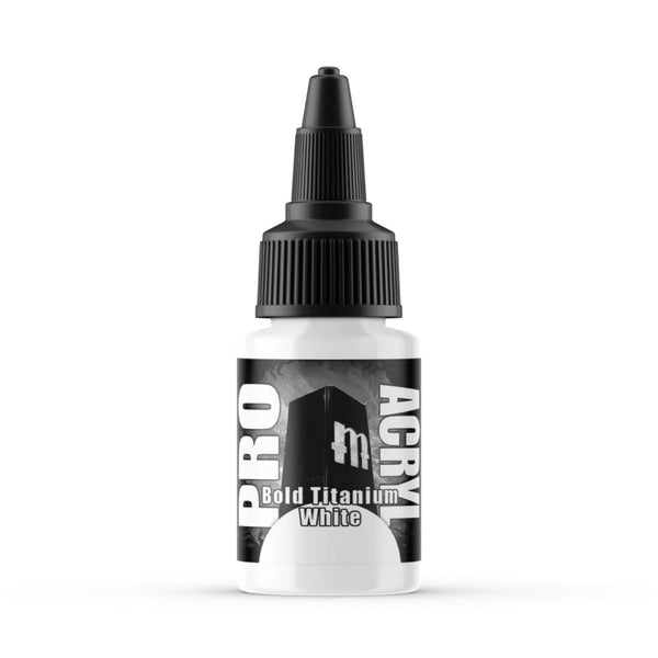 Monument Hobbies 001-Pro Acryl Bold Titanium White MPA-001